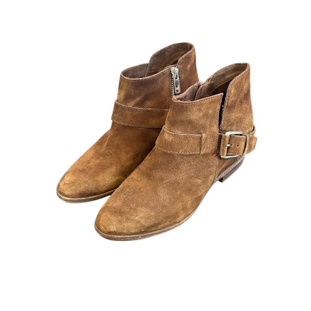 Belle by Sigerson Morrison Brown Suede Ankle Booties